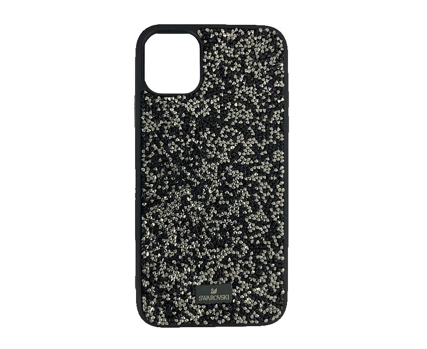 картинка Чехол со стразами SWAROVSKI для iPhone 12 Pro Max черный от магазина КомпьютерЦентр