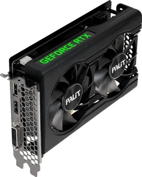 картинка Видеокарта 8Gb GDDR6 GeForce RTX 3050 DUAL V1 Palit (NE63050018P1-1070D V1) от магазина КомпьютерЦентр