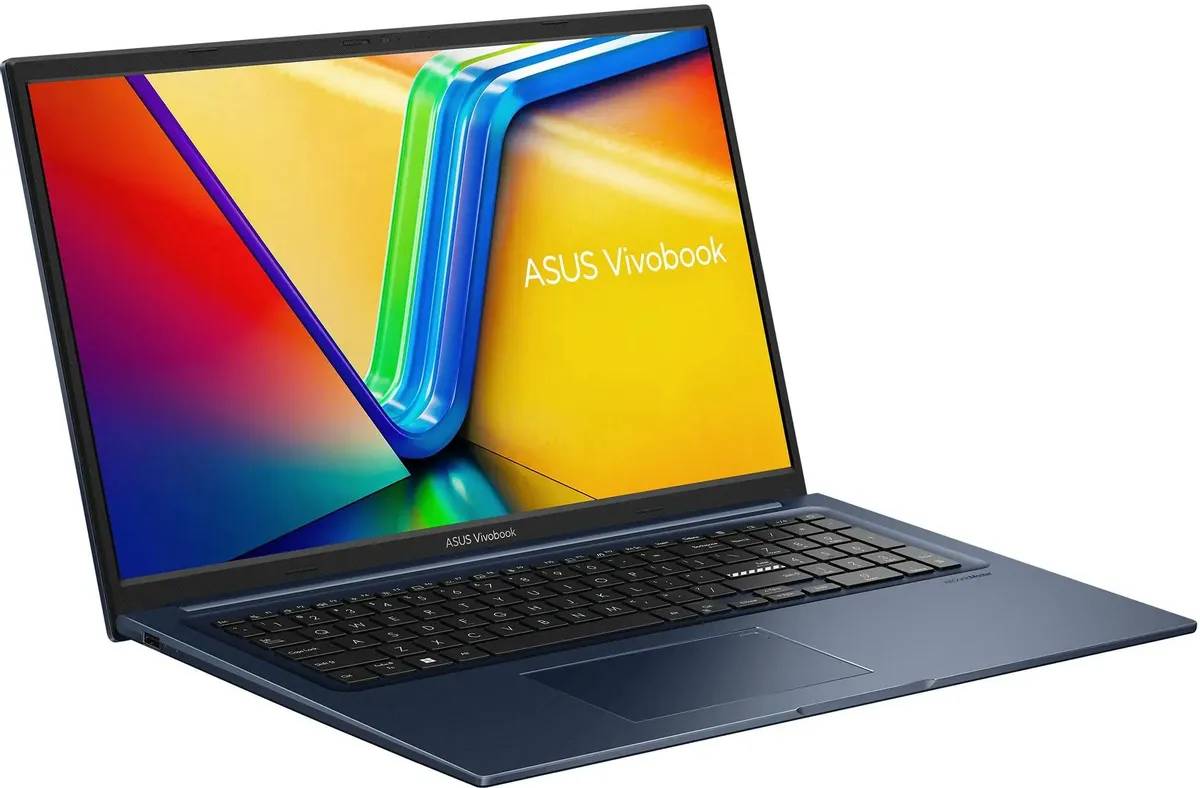 картинка Ноутбук ASUS VivoBook 17 X1704ZA-AU343 17.3'' /  Core i5 1235U/  16Gb/  512Gb SSD/  Intel Iris Xe Graphics/  noOS/  Blue от магазина КомпьютерЦентр