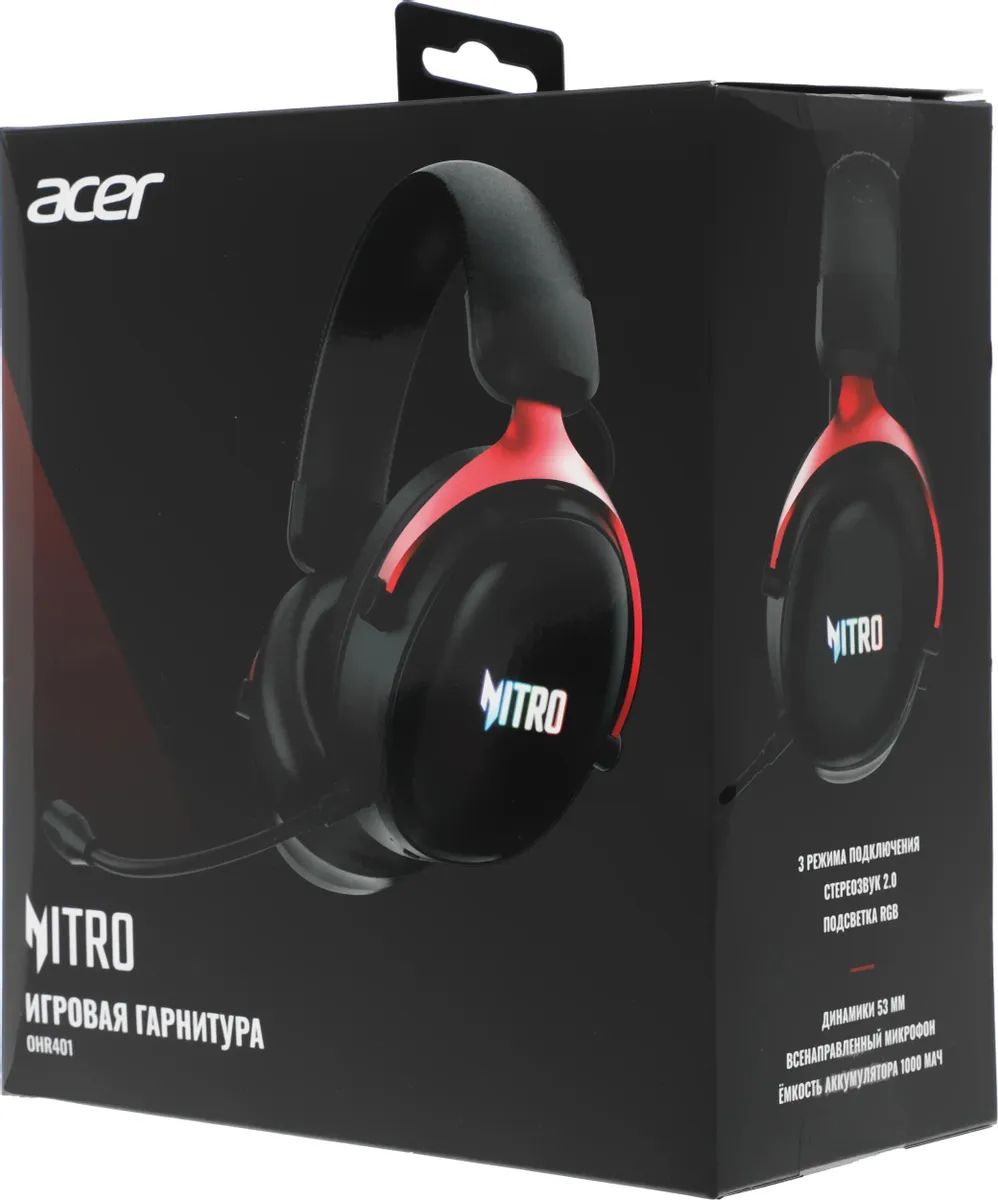 картинка Гарнитура Acer OHR401 черный мониторные оголовье (ZL.HDSEE.00H) от магазина КомпьютерЦентр