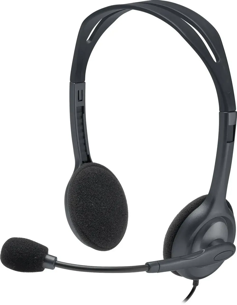картинка Гарнитура Logitech H111 Stereo Heardset (981-000593/ 981-000594/ 981-000588) от магазина КомпьютерЦентр