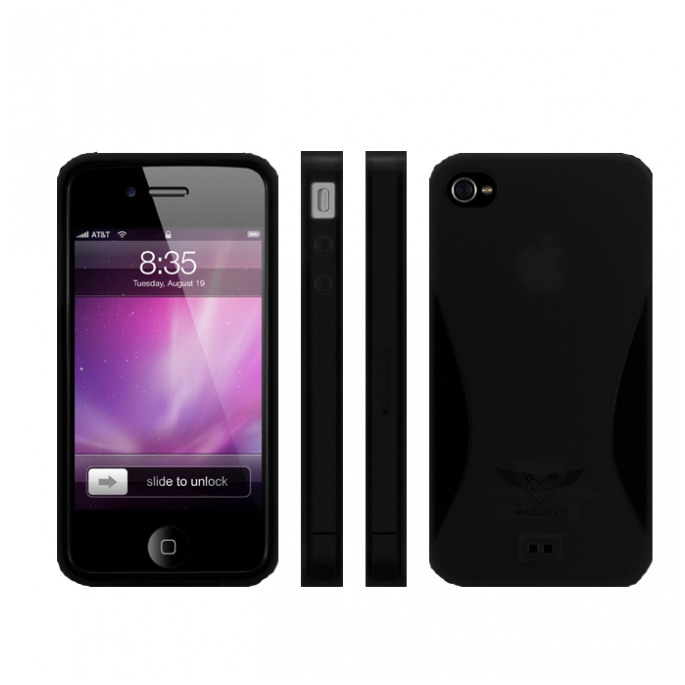картинка Чехол Maclove iSnow Sunrise Black for iPhone 4 (ML53622) от магазина КомпьютерЦентр
