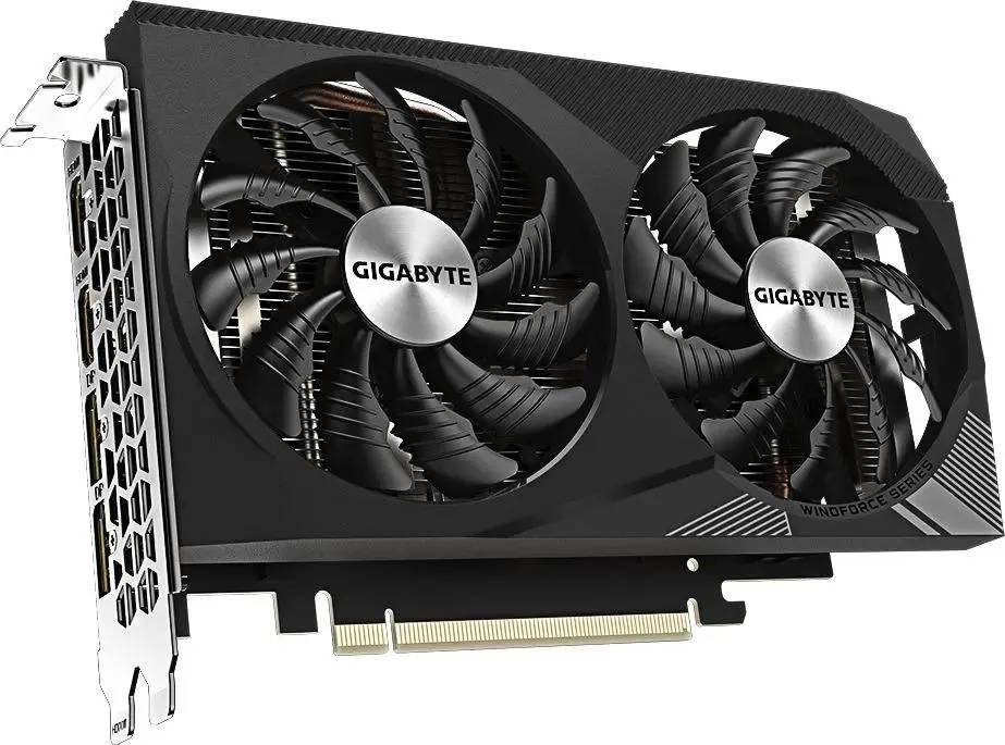 картинка Видеокарта 8Gb GDDR6 GeForce RTX 3050 Gigabyte Windforce PCI-E 4.0 (GV-N3050WF2OCV2-8GD) от магазина КомпьютерЦентр