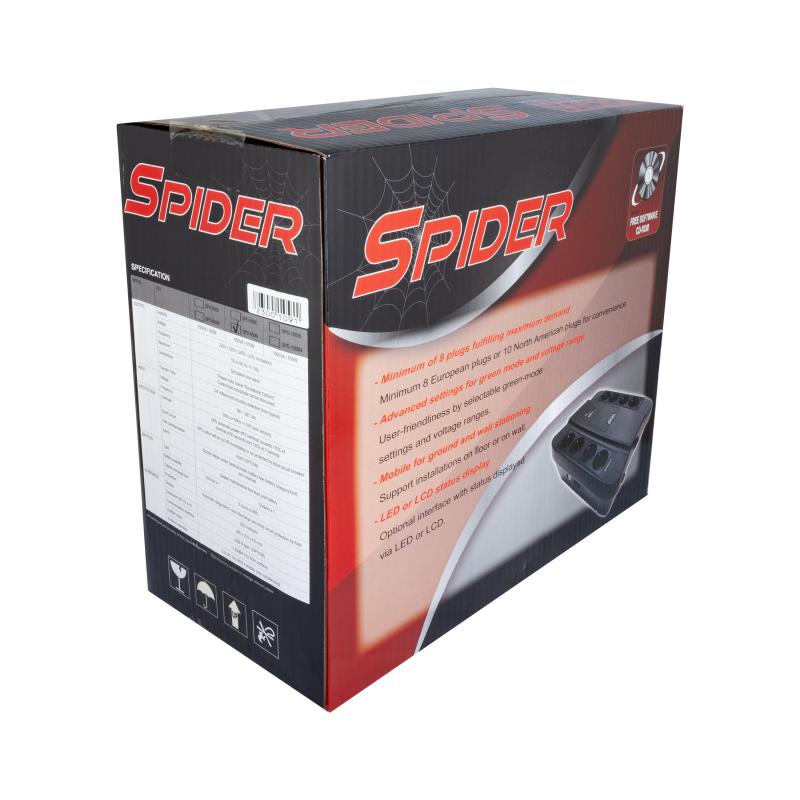 картинка ИБП Powercom Spider SPD-650N 390Вт 650ВА черный от магазина КомпьютерЦентр