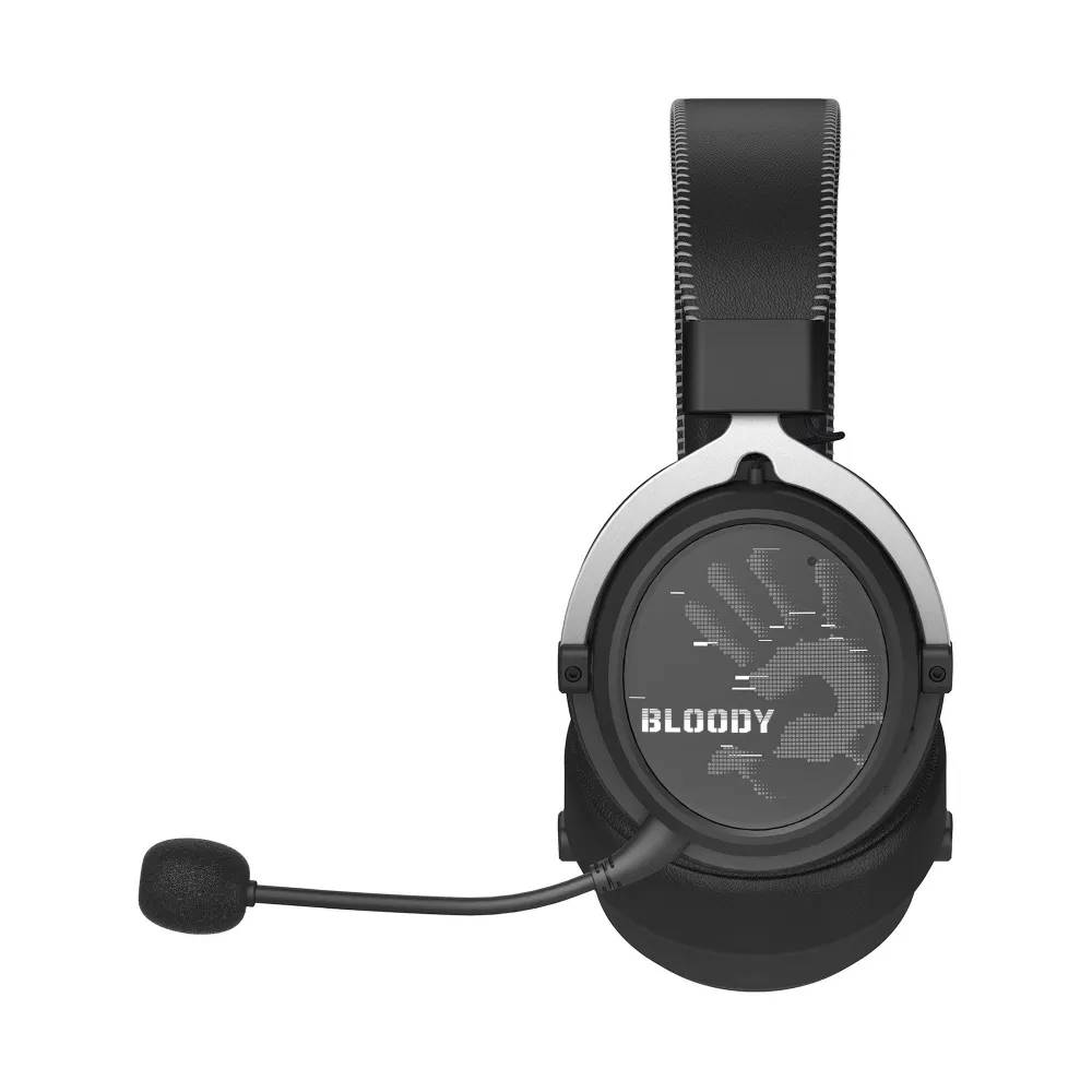 картинка Bluetooth гарнитура A4Tech Bloody MR590 Sports 2.0, BT 5.3, проводной, радиоканал, черный от магазина КомпьютерЦентр