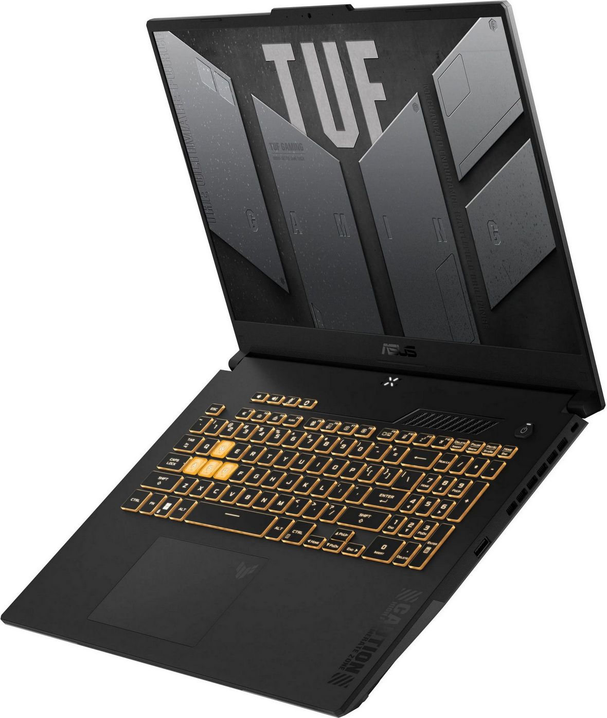 картинка Ноутбук ASUS TUF Gaming FX707VJB-HX098, 17.3'', IPS, FHD, Core 5 210H, 16ГБ, 512ГБ SSD, NVIDIA GeForce RTX 3050, DOS, Mecha Gray от магазина КомпьютерЦентр