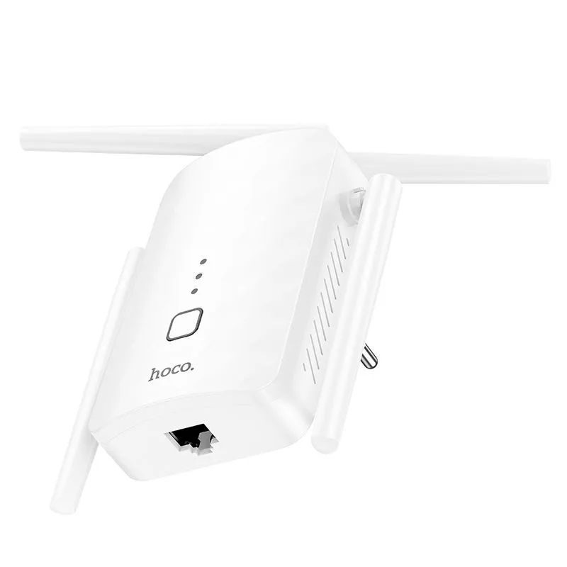 картинка Усилитель Hoco HI35 WiFi4 repeater white от магазина КомпьютерЦентр
