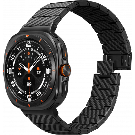картинка Браслет PITAKA Carbon Watch band for Galaxy Watch Ultra Black/ Grey от магазина КомпьютерЦентр