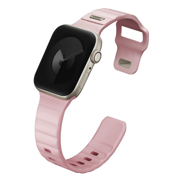 картинка Ремень каучуковый Uniq STRIDE FKM RUBBER для Apple Watch 41/ 40/ 38, PALE PINK (41MM-STRIPPNK) от магазина КомпьютерЦентр