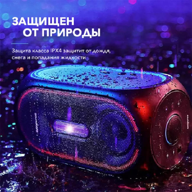картинка Колонка Bluetooth Anker Soundcore Rave Plus A3391 Black от магазина КомпьютерЦентр