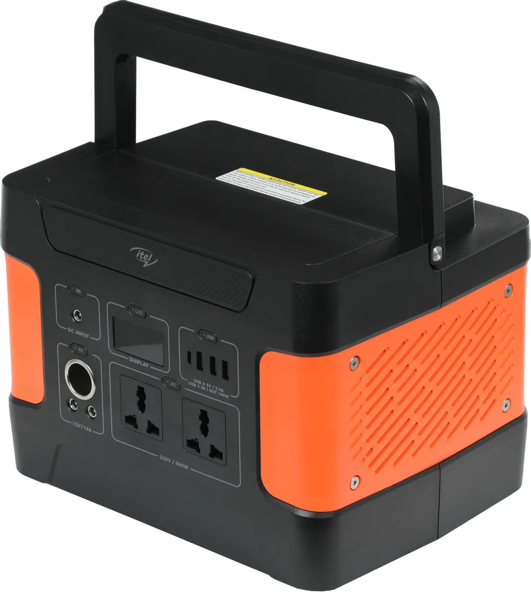 картинка Внешний аккумулятор (Power Bank) ITEL Solar Generator 600(ISG-65), 150000мAч, черный/ оранжевый от магазина КомпьютерЦентр