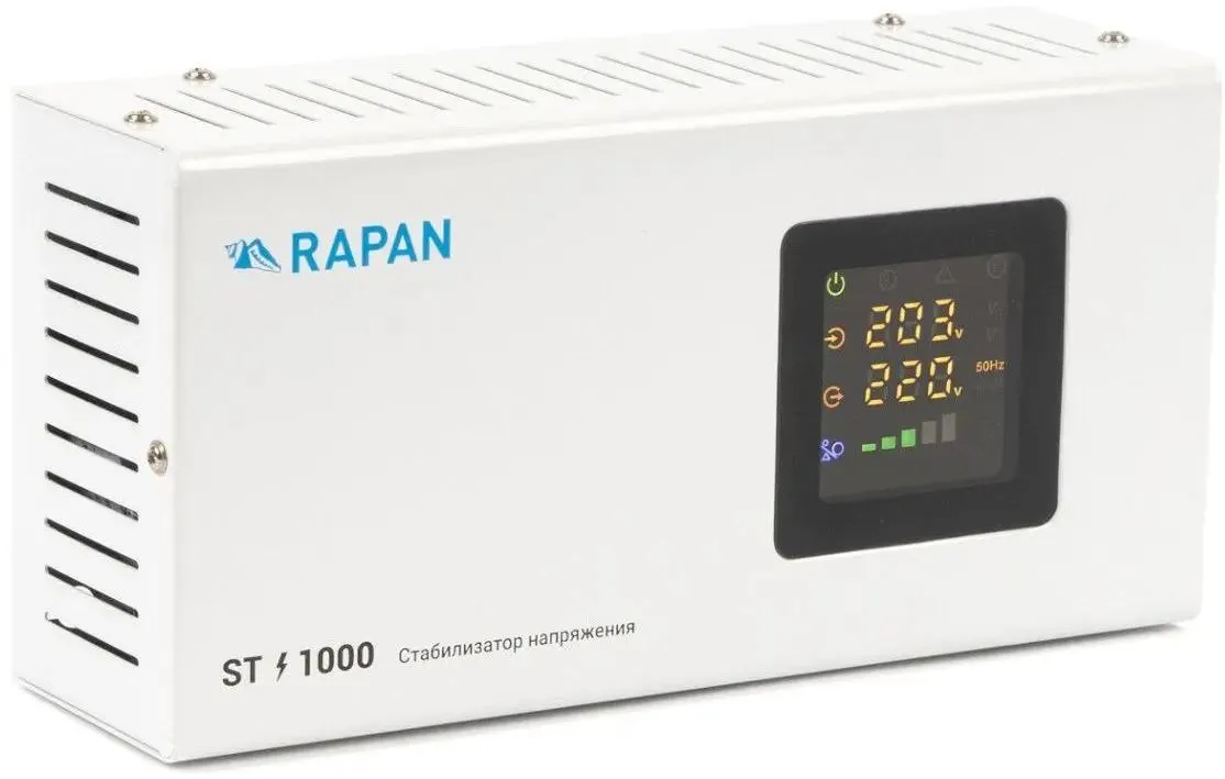 картинка Стабилизатор напряжения Бастион Rapan ST-1000 1000ВА белый 8900 от магазина КомпьютерЦентр