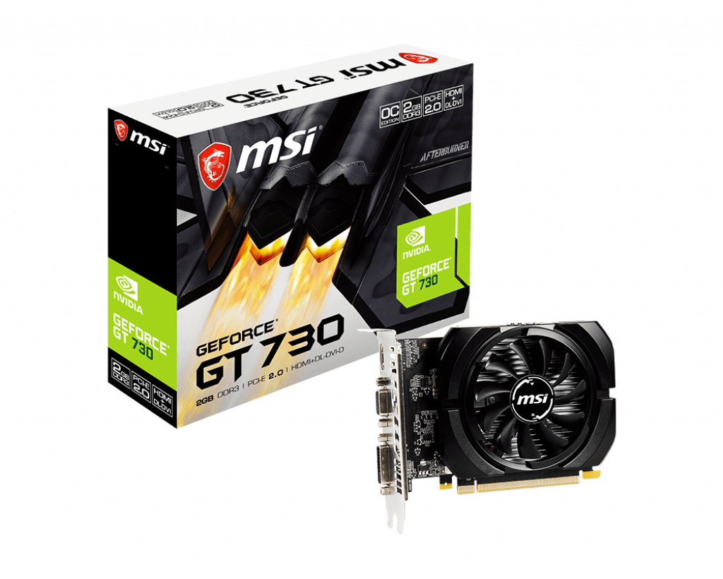картинка Видеокарта  MSI GeForce GT730 OC V5 2Gb DDR3 (N730K-2GD3/OCV5) от магазина КомпьютерЦентр
