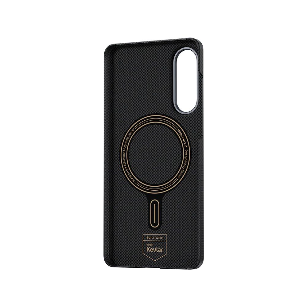 картинка Чехол Benks Montage ArmorAir Case built with Kevlar для Samsung Galaxy S25 EDGE, цвет черный (600D+1500D) от магазина КомпьютерЦентр