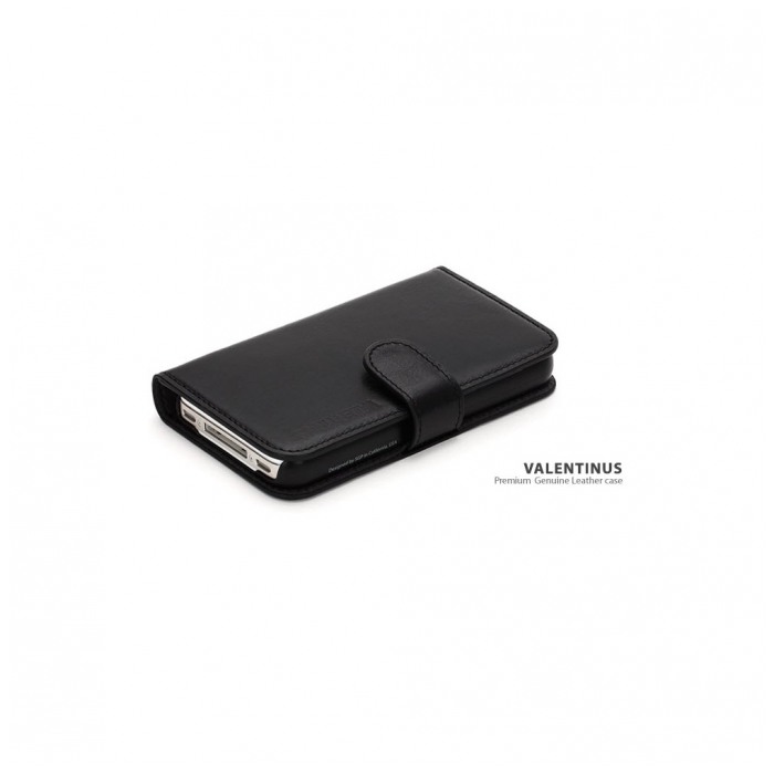 картинка Чехол SGP Leather Wallet Case Valentinus Black for iPhone 4/ 4S (SGP08525) от магазина КомпьютерЦентр