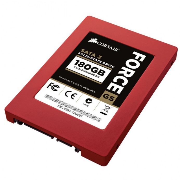 картинка SSD накопитель Corsair 180Gb Force Series GS 2.5″ SATA3 (CSSD-F180GBS-BK) от магазина КомпьютерЦентр