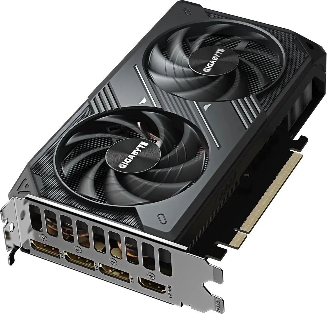 картинка Видеокарта 8Gb GDDR7 GeForce RTX 5060 WINDFORCE MAX OC 8G GIGABYTE PCIe 5.0, 128 бит, 2512/ 28000, 3 x DisplayPort, HDMI (GV-N5060WF2MAX OC-8GD) от магазина КомпьютерЦентр