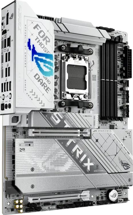 картинка Материнская плата ASUS ROG STRIX X870-A GAMING WIFI, AM5, AMD X870, 4*DDR5, 2*SATA, 4*M.2, DP+HDMI, 7.1, ATX от магазина КомпьютерЦентр