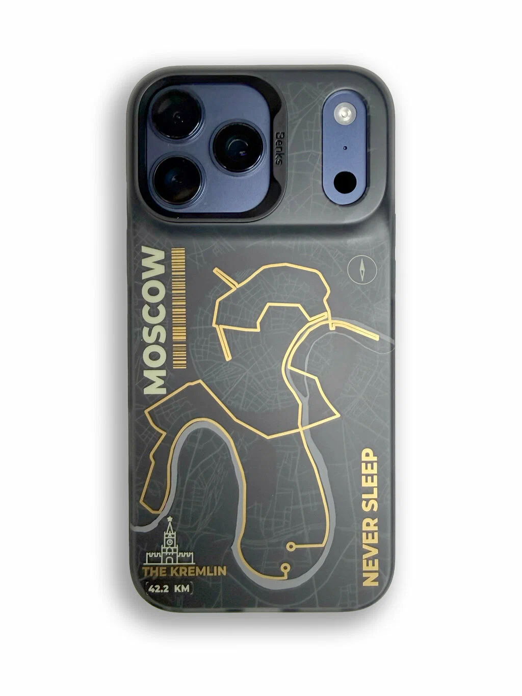 картинка Чехол силиконовый Benks City MOSCOW Phone Case (MagSafe) для iPhone 17 Pro Max от магазина КомпьютерЦентр