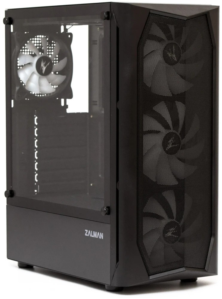 картинка Компьютерный корпус MidiTower Zalman N4 black, без БП, (N4 rev.1) от магазина КомпьютерЦентр