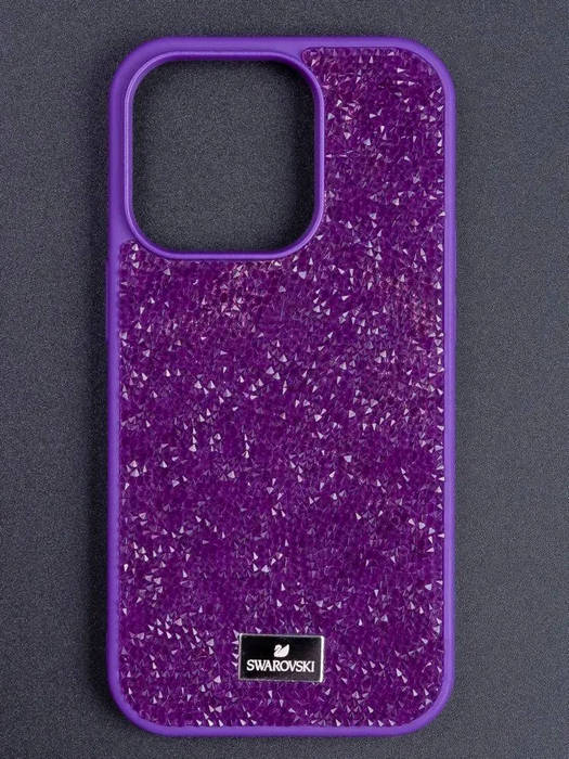 картинка Чехол Swarovski для iphone 13 Pro Max Фиолетовый от магазина КомпьютерЦентр