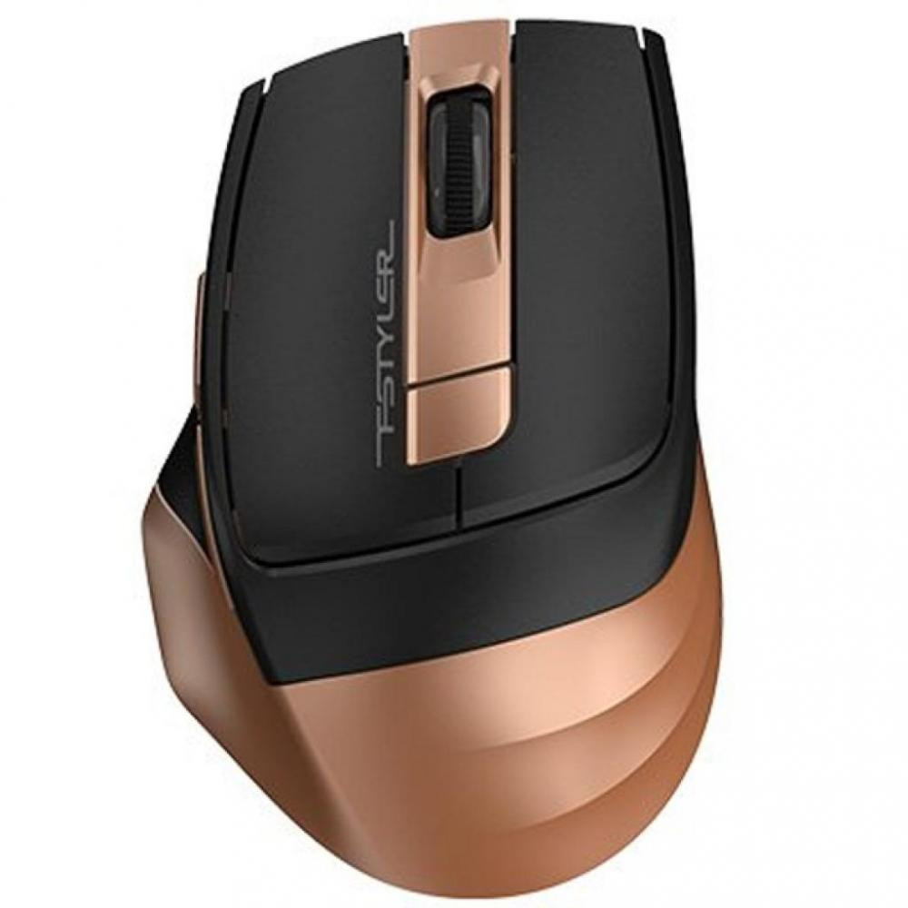картинка Мышка A4tech Fstyler FG35; Wireless Gold/ Black от магазина КомпьютерЦентр