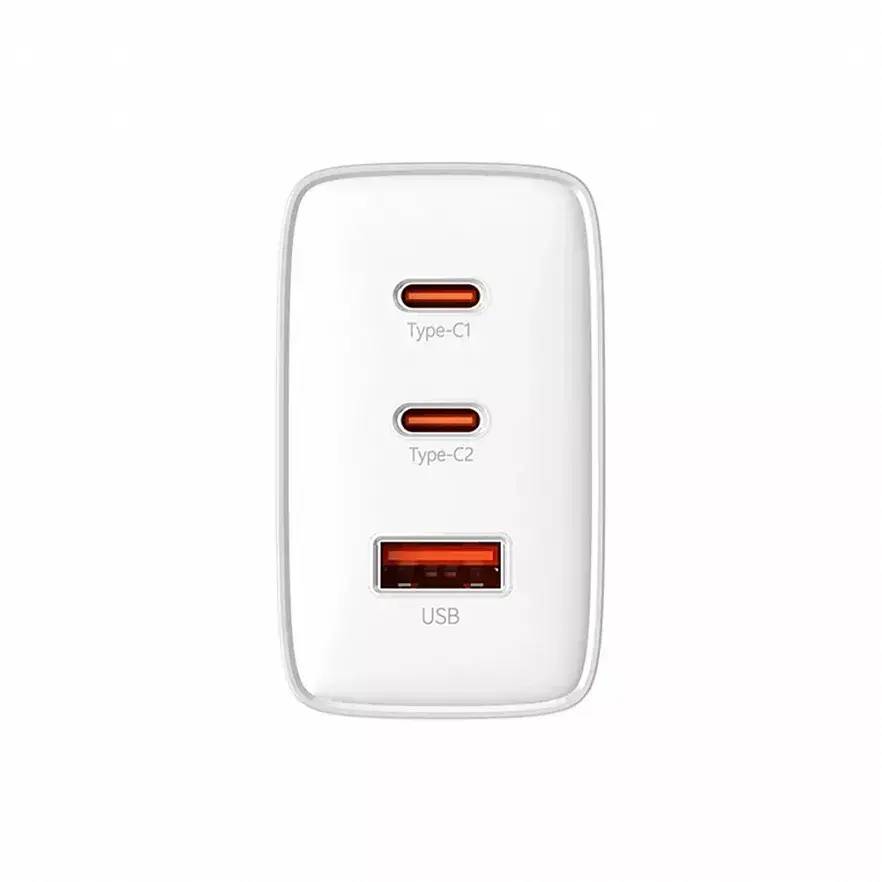 картинка СЗУ Baseus Cube Pro Quick Charger 2USB-C+A 65W White от магазина КомпьютерЦентр