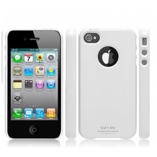 картинка Чехол SGP Ultra Thin Case Pastel Series Infinity White for iPhone 4 (SGP06923) от магазина КомпьютерЦентр