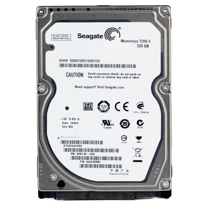 картинка Жесткий диск Seagate Momentus 320Gb 7200.4 2.5″ 16Mb 7200rpm (ST9320423AS) от магазина КомпьютерЦентр