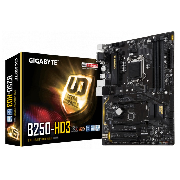 картинка Материнская плата Gigabyte GA-B250-HD3 (GA-B250-HD3) от магазина КомпьютерЦентр