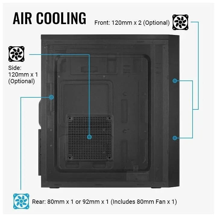 картинка Корпус Aerocool PGS-C Cs-1103 черный от магазина КомпьютерЦентр