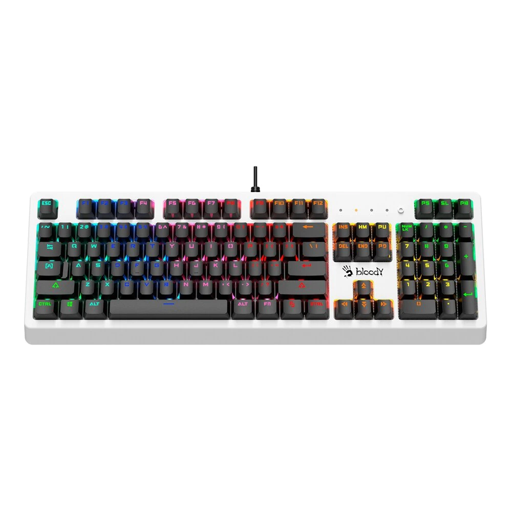 картинка Клавиатура A4tech Bloody B810RC Механическая Gamer LED, White/ Black USB от магазина КомпьютерЦентр
