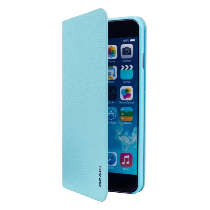 картинка Чехол Ozaki O!Coat 0.3 + Folio for iPhone 6 Light Blue (OC558LB) от магазина КомпьютерЦентр