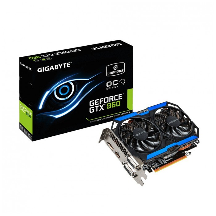 картинка Видеокарта Gigabyte 2Gb DDR5 GeForce GTX960 (GV N960OC-2GD) от магазина КомпьютерЦентр