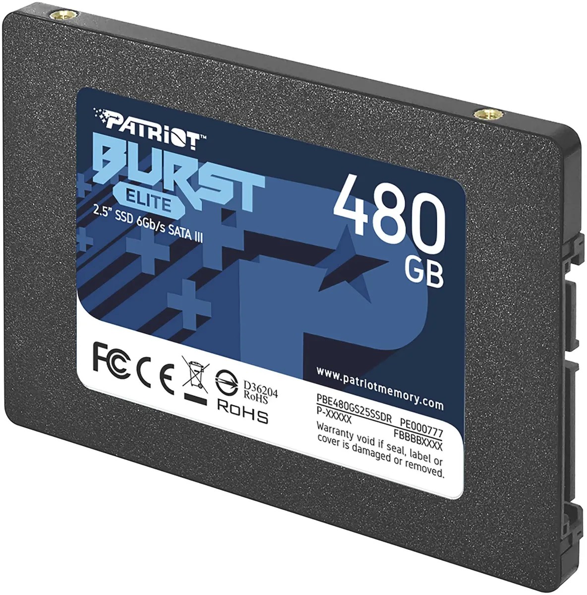 картинка SSD накопитель 480Gb 2.5'' Patriot Burst Elite SATAIII (PBE480GS25SSDR) от магазина КомпьютерЦентр