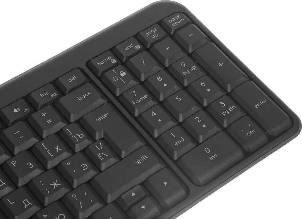 картинка Комплект Logitech Wireless Combo MK250 Compact беспроводной, Bluetooth, 1000 DPI, чёрный (920-013853) (клавиатура+мышка) от магазина КомпьютерЦентр