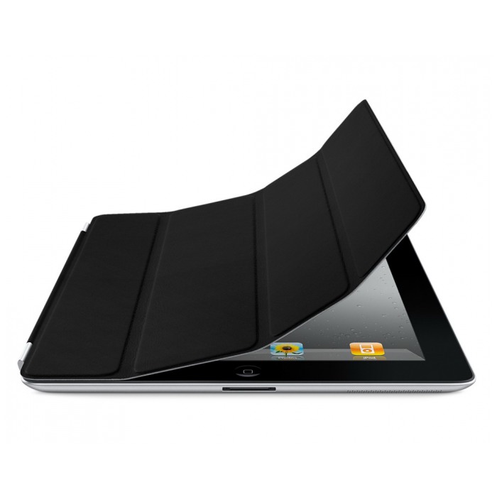 картинка Чехол Apple iPad Smart Cover Leather Black for new iPad/ iPad 2 (MD301) от магазина КомпьютерЦентр
