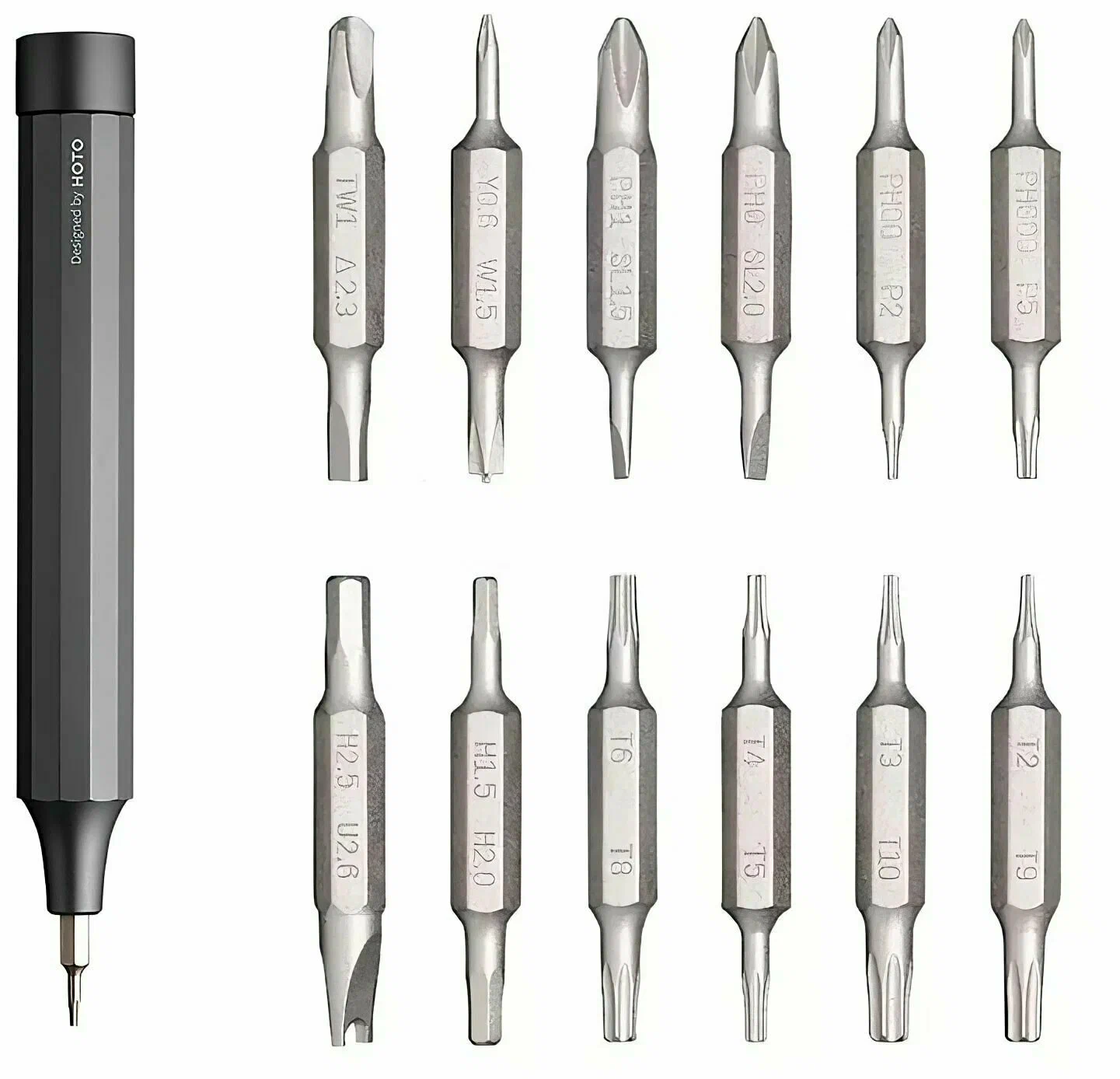 картинка Отвертка с битами Xiaomi HOTO Precision Screwdriver Kit 24 in1 QWLSD004 Grey EU от магазина КомпьютерЦентр
