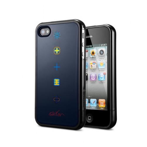 картинка Чехол SGP Case Linear Collaboration Karim Rashid Harmony Soul Black for iPhone 4/4S (SGP08823) от магазина КомпьютерЦентр