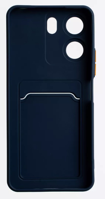 картинка Чехол на Xiaomi Redmi 13C Poco C65 Soft Touch с кардхолдером, синий от магазина КомпьютерЦентр