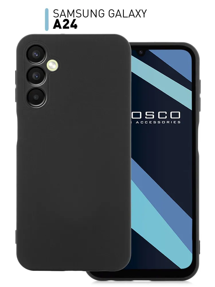 картинка Чехол-накладка ROSCO для Samsung Galaxy A24, черный от магазина КомпьютерЦентр