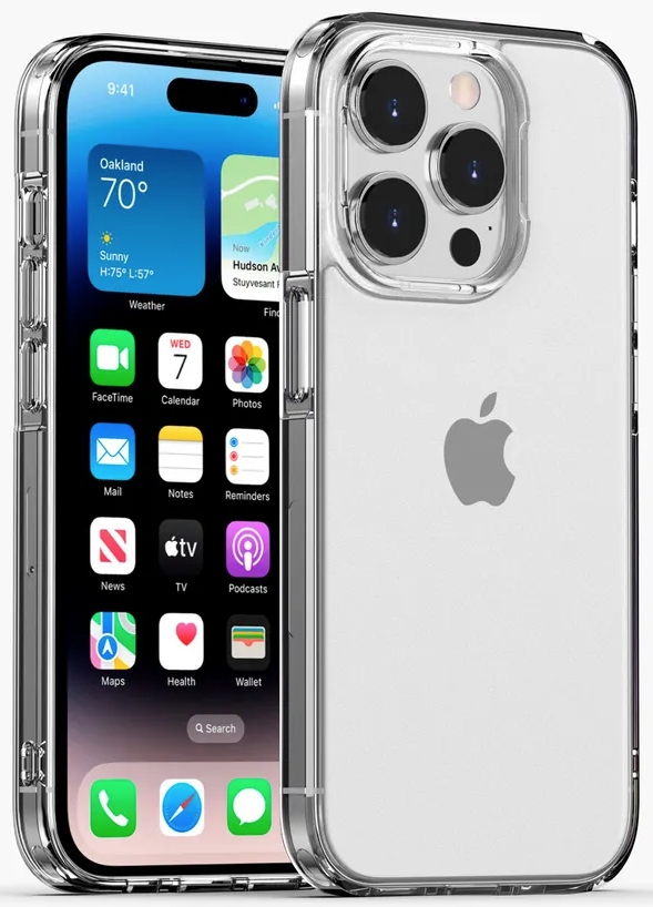 картинка Чехол накладка Gurdini Alba Series Protective противоударный для Apple iPhone 14 Pro Max 6.7'', матовый полупрозрачный от магазина КомпьютерЦентр
