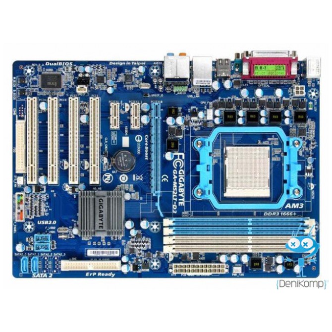картинка Материнская плата Gigabyte GA-M52LT-D3 (GA-M52LT-D3) от магазина КомпьютерЦентр