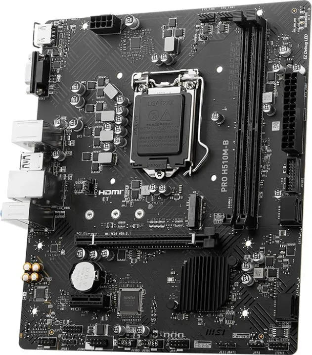 картинка Материнская плата MSI PRO H510M-B S1200; Intel H470; 2xDDR4 от магазина КомпьютерЦентр