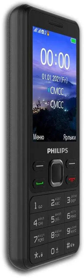 картинка Телефон мобильный Philips E185 2.8'' Black от магазина КомпьютерЦентр