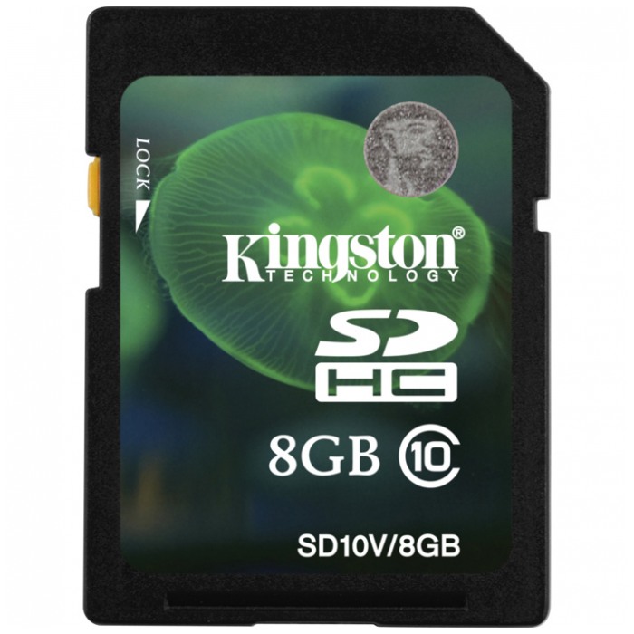 картинка Карта памяти Kingston 8Gb SDHC Class 10 Entry Level (SD10V/8GB) от магазина КомпьютерЦентр