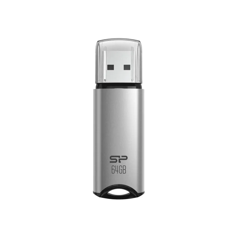 картинка USB3.2 накопитель 64Gb SiliconPower Marvel M02 Silver Blue (SP064GBUF3M02V1S) от магазина КомпьютерЦентр