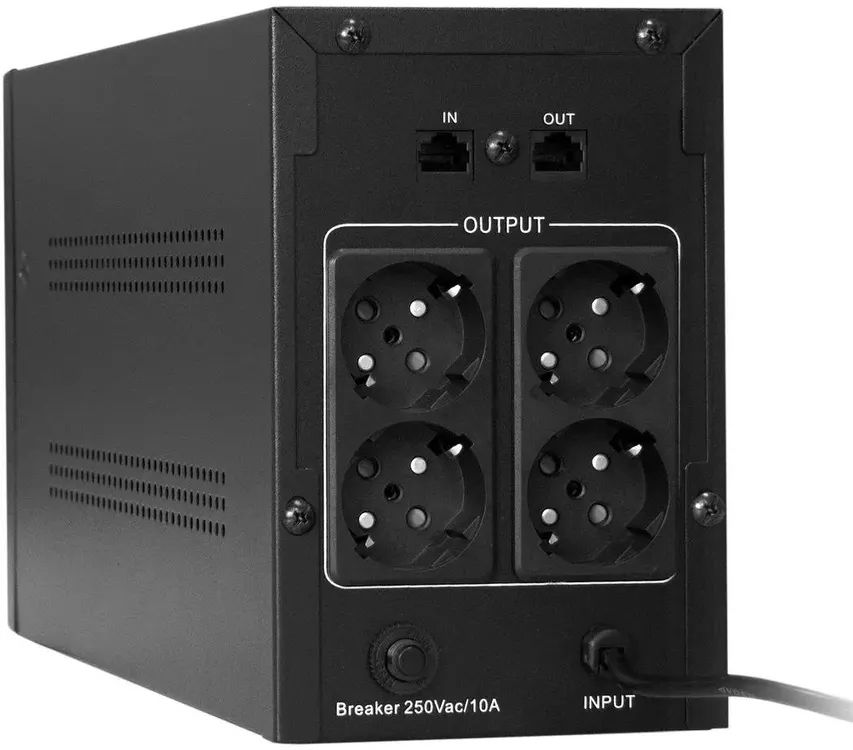 картинка ИБП ExeGate EP285516RUS SpecialPro UNB-2000.LED.AVR.EURO.RJ 2000VA/ 1200W, LED, AVR, 4 евророзетки, RJ45/ 11, черный от магазина КомпьютерЦентр