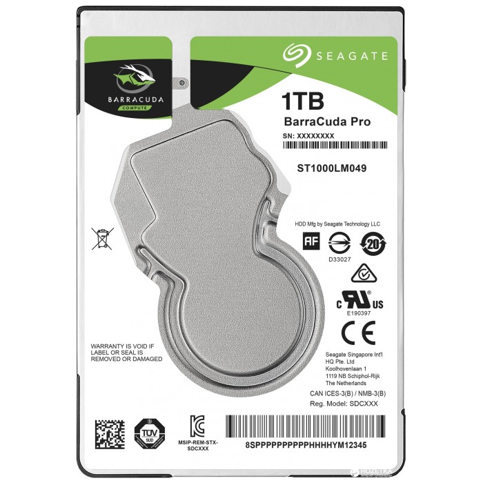картинка Жесткий диск Seagate 1Tb 2,5″ Barracuda Pro 7200 rpm 128 Mb cache SATAIII (ST1000LM049) от магазина КомпьютерЦентр
