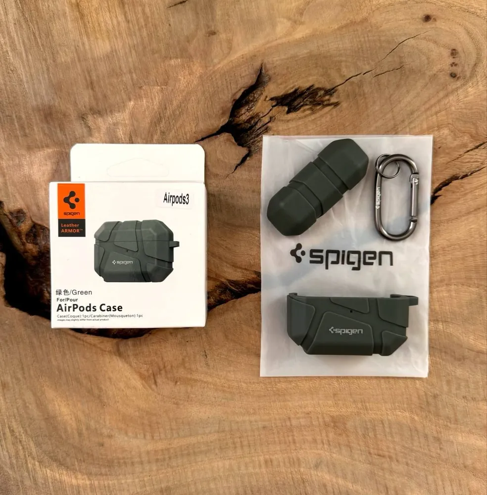 картинка Чехол для AirPods 3 Spigen SGP X ARMOR Green от магазина КомпьютерЦентр